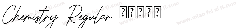 Chemistry Regular字体转换